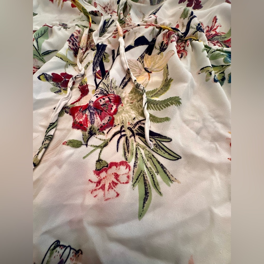 Women’s long sleeve floral print blouse - Picture 4 of 9